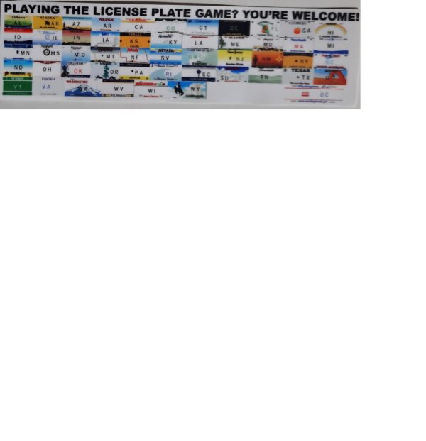 Playing the License Plate Game? You're Welcome!